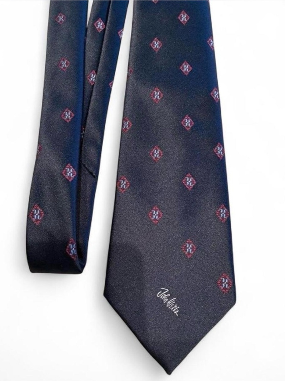 John Weitz Vintage Navy Geometric Tie